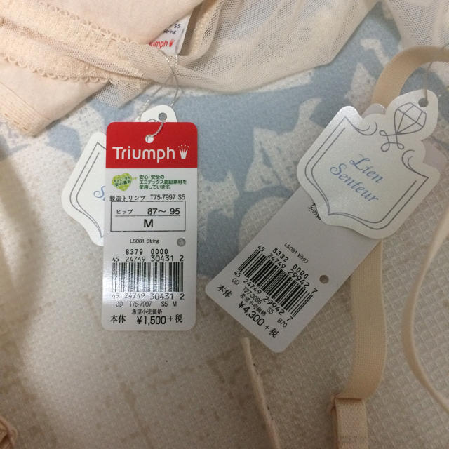 Triumph(トリンプ)の新品未使用 タグ付き トリンプ 下着セット レディースの下着/アンダーウェア(ブラ&ショーツセット)の商品写真