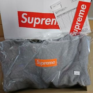 シュプリーム(Supreme)のＳ Supreme Box Logo Hooded Sweatshirt グレー(パーカー)