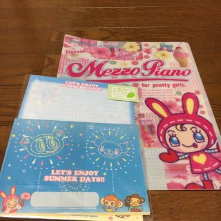 メゾピアノ(mezzo piano)のメゾピアノレターセットとファイルのセット(その他)