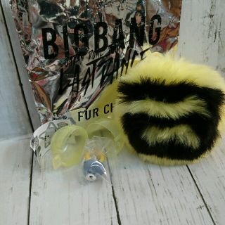 ビッグバン(BIGBANG)のBIGBANG ファーチャーム  D-LITE  テソン イエロー ガチャリング(ミュージシャン)