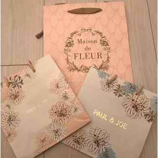 メゾンドフルール(Maison de FLEUR)の【新品】ポール&ジョー メゾンドフルール 紙袋 ショッパー(ショップ袋)