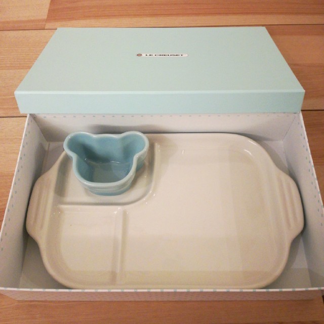 LE CREUSET(ルクルーゼ)の新品・未使用♡ル　クルーゼ　ベビー食器 キッズ/ベビー/マタニティの授乳/お食事用品(離乳食器セット)の商品写真