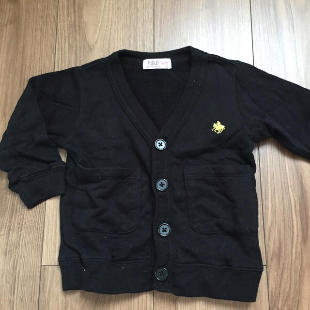 POLO RALPH LAUREN(ポロラルフローレン)のPORO☆ブラックカーディガン キッズ/ベビー/マタニティのベビー服(~85cm)(カーディガン/ボレロ)の商品写真