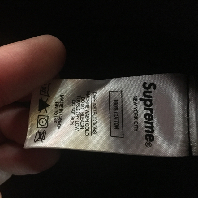 Supreme(シュプリーム)の国内正規 17aw supreme box logo hooded Lサイズ 黒 メンズのトップス(パーカー)の商品写真