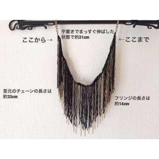 フォーエバートゥエンティーワン(FOREVER 21)の【新品】Forever21 フリンジ アクセ ネックレス おしゃれ(ネックレス)