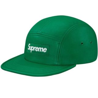 シュプリーム(Supreme)のグリーン Supreme 16aw leather camp cap(その他)