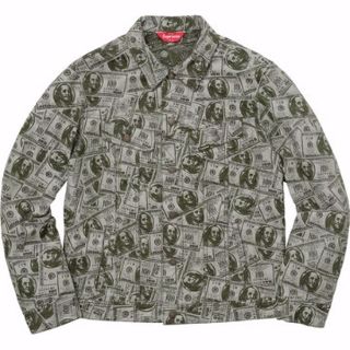 シュプリーム(Supreme)のLsize 100 Dollar Bill Trucker Jacket(Gジャン/デニムジャケット)