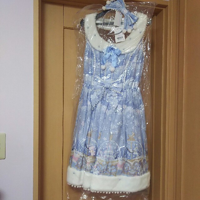 Angelic Pretty(アンジェリックプリティー)のAngelic Pretty sugardreamdomeJSK カチューシャ レディースのワンピース(ひざ丈ワンピース)の商品写真