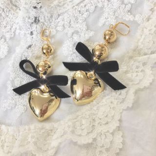 【 51 】gold♡ribbon(ピアス)