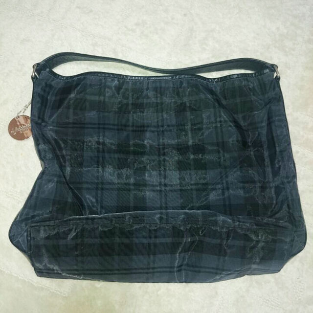 美品 銀座YOSHINOYA ショルダーバッグ 黒 革 ナイロン レディースのバッグ(ショルダーバッグ)の商品写真