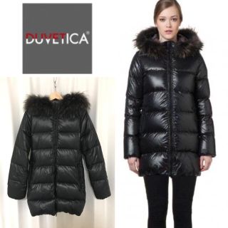 DUVETICA KAPPA ブラック38 ダウンコート 【特価】 DUVETICA✨ダウンジャケット 38 ダウンジャケット