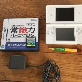 ニンテンドーDS(ニンテンドーDS)の美品＊DS本体set 常識力 マリオ(携帯用ゲーム機本体)