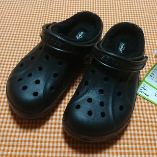 クロックス(crocs)のにょっき様専用 クロックス winter clog ブラック&ブラック(サンダル)