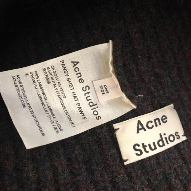 ACNE(アクネ)のAcne Studios ニット帽 最終セール レディースの帽子(ニット帽/ビーニー)の商品写真