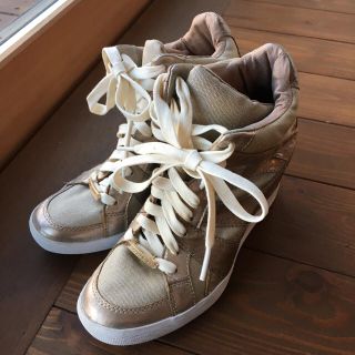 コーチ(COACH)の【値下げ！】coachウエッジスニーカーalexis wedge sneaker(スニーカー)