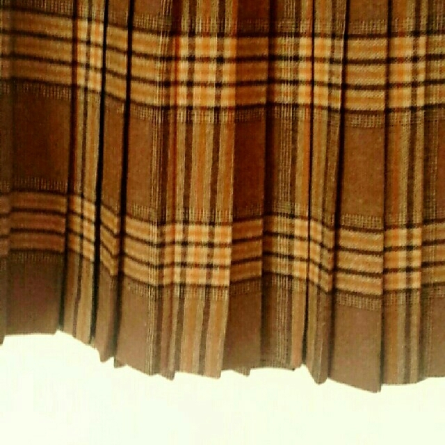 flower(フラワー)の古着チェックプリーツスカート レディースのスカート(ひざ丈スカート)の商品写真