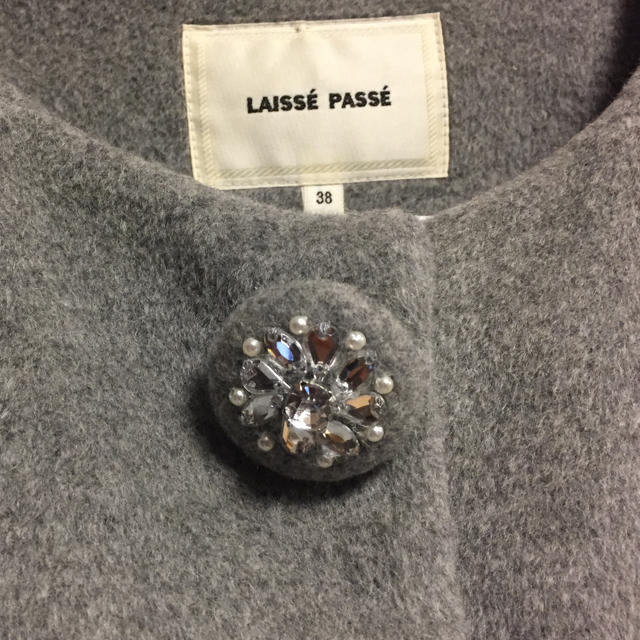 LAISSE PASSE(レッセパッセ)のレッセパッセ♡ノーカラーコート レディースのジャケット/アウター(ロングコート)の商品写真