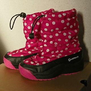 エアウォーク(AIRWALK)のAIRWALK エアウォーク スノーブーツ 女の子 ピンク 水玉(ブーツ)