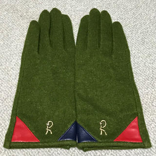ロベルタディカメリーノ(ROBERTA DI CAMERINO)のロベルタ ウール グリーン 手袋(手袋)