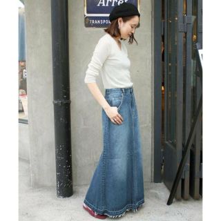 スローブイエナ(SLOBE IENA)のmyylovemyy様専用 LE DENIM フレアーロングスカート◆(ロングスカート)