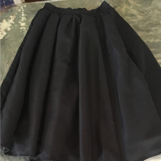 スパイラルガール(SPIRAL GIRL)のSPIRAL GIRLの黒のギャザーロングスカート(ロングスカート)