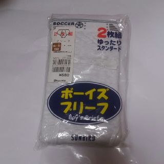 日本製ボーイズブリーフ　150 2枚組み　ライトグレー(下着)