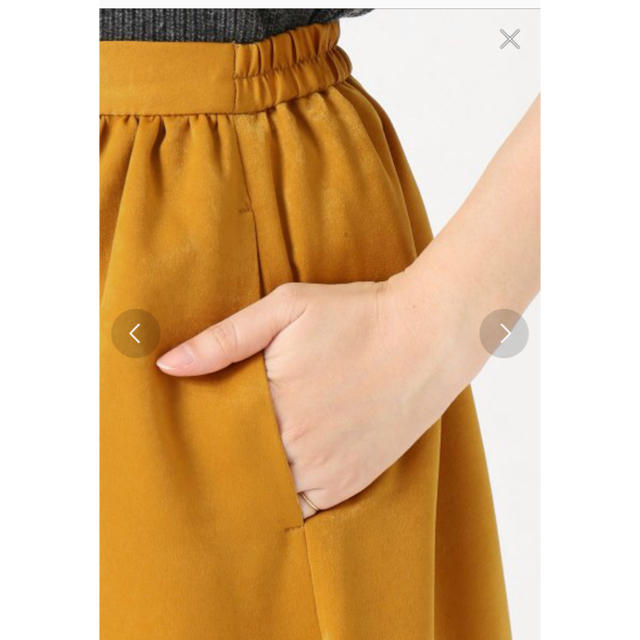SLOBE IENA(スローブイエナ)の2017AW SLOBE IENA スウェードライクサテンスカート レディースのスカート(ひざ丈スカート)の商品写真