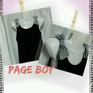 ページボーイ(PAGEBOY)の新品♪PAGEBOY★リボン付きタンク(タンクトップ)