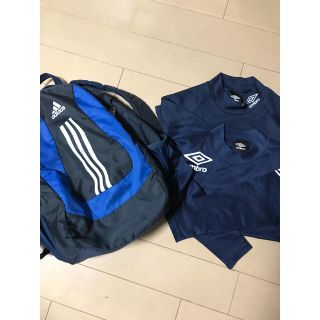 アディダス(adidas)のサッカーバックと長袖インナーセット(サッカー)