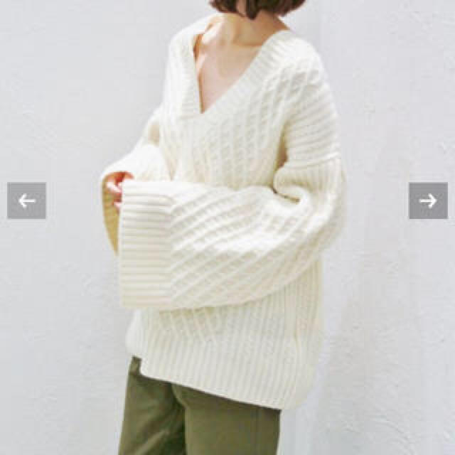 Plage - 新品タグ付き 未使用 plage アランニット Vネックの通販 Plage - 新品タグ付き 未使用 plage アランニット Vネックの通販