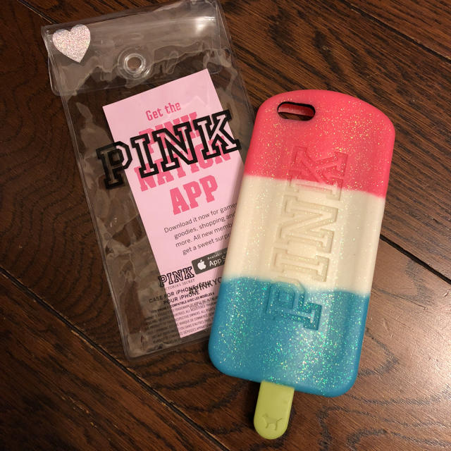 Victoria's Secret(ヴィクトリアズシークレット)のvictora's  secret PINKアイスバー型iPhone6ケース スマホ/家電/カメラのスマホアクセサリー(モバイルケース/カバー)の商品写真