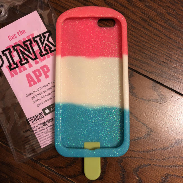 Victoria's Secret(ヴィクトリアズシークレット)のvictora's  secret PINKアイスバー型iPhone6ケース スマホ/家電/カメラのスマホアクセサリー(モバイルケース/カバー)の商品写真