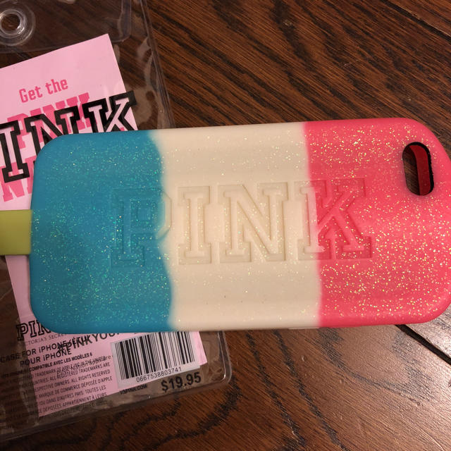 Victoria's Secret(ヴィクトリアズシークレット)のvictora's  secret PINKアイスバー型iPhone6ケース スマホ/家電/カメラのスマホアクセサリー(モバイルケース/カバー)の商品写真