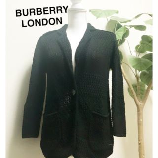 バーバリー(BURBERRY)の【美品】バーバリー ジャケット黒(テーラードジャケット)