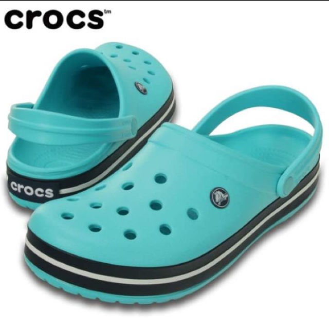 crocs(クロックス)の27センチ 新品クロックス クロックバンド 正規品 水色 メンズの靴/シューズ(サンダル)の商品写真