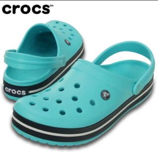 クロックス(crocs)の27センチ 新品クロックス クロックバンド 正規品 水色(サンダル)