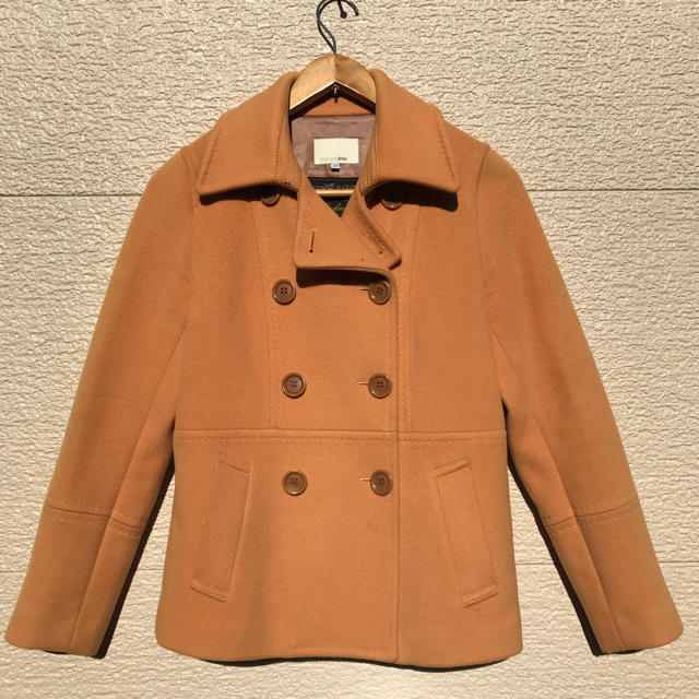 Spick & Span(スピックアンドスパン)のSPICK AND SPAN コート レディース 38 オレンジ カシミヤ混 レディースのジャケット/アウター(ピーコート)の商品写真