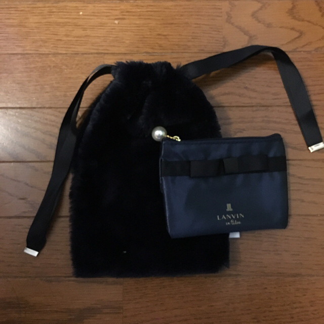 LANVIN(ランバン)のLANVIN♡ファー巾着、ティッシュケース レディースのファッション小物(ポーチ)の商品写真