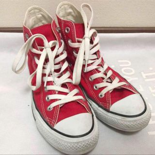 コンバース(CONVERSE)のコンバース ハイカット レッド 25cm(スニーカー)