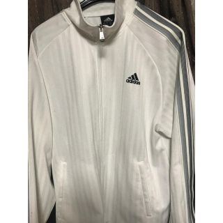 アディダス(adidas)のadidas  ジャージ 上 L 白(ジャージ)