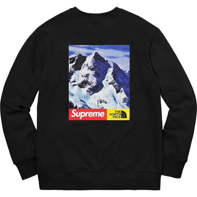 激値下げ L Supreme The North Face Crewneck 黒のサムネイル