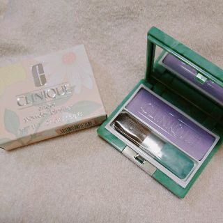 クリニーク(CLINIQUE)のクリニーク アイシャドウ フェイスカラー 未使用 パープル(チーク)