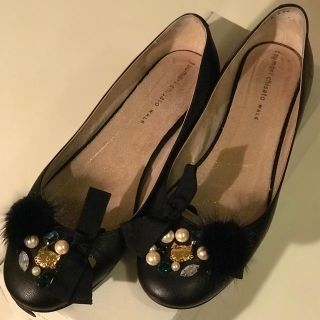 ツモリチサト(TSUMORI CHISATO)の値下げ☆ツモリチサト ビジューフラットパンプス(バレエシューズ)