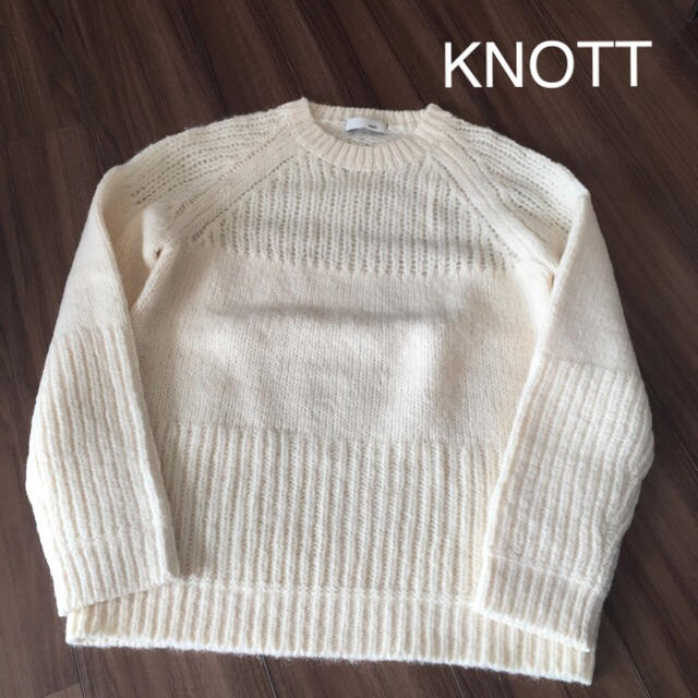 美品☆ KNOTT  ニット  オフホワイト  サイズ1