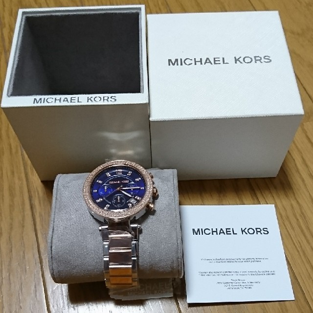Michael Kors(マイケルコース)の値下げ！新品 Michael Kors クロノグラフ腕時計 レディースのファッション小物(腕時計)の商品写真