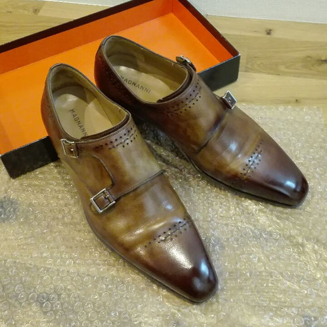 マグナーニ ダブルモンク magnanni シューツリー 付き-