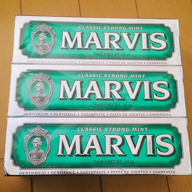 MARVIS(マービス)の3本セットMARVIS グリーン 75ml コスメ/美容のオーラルケア(歯磨き粉)の商品写真