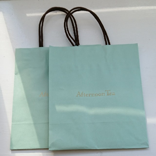 AfternoonTea(アフタヌーンティー)の未使用  afternoon tea  ショップ袋  2枚 レディースのバッグ(ショップ袋)の商品写真