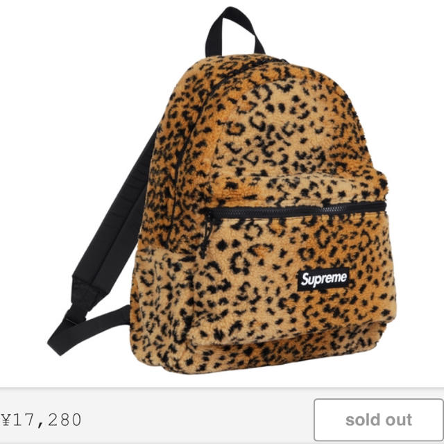 Supreme(シュプリーム)のシュプリーム Supreme Leoperd Fleece Backpack  レディースのバッグ(リュック/バックパック)の商品写真