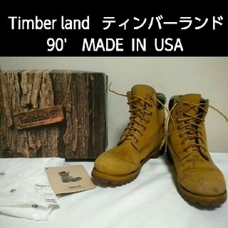 Timberland - 箱付USA製90sティンバーランド◇イエローブーツ/メンズ 